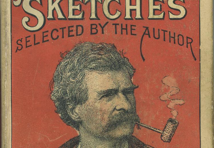 Cover of Mark Twain's Sketches published in 1892.